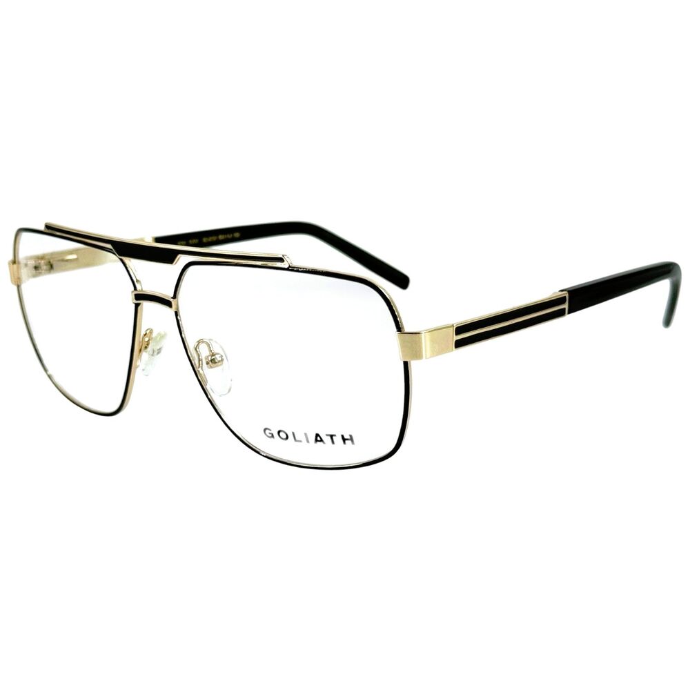 Goliath XXIX Mens Metal Eyeglass Frame Black 59-14 Spring Hinges France